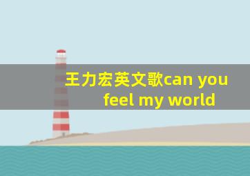 王力宏英文歌can you feel my world